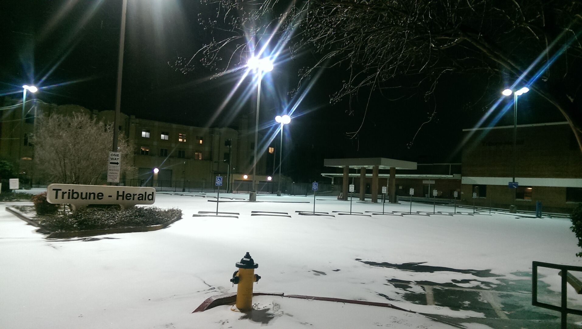 Trib - Parking lot snow